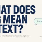 What Does ING Mean in Text