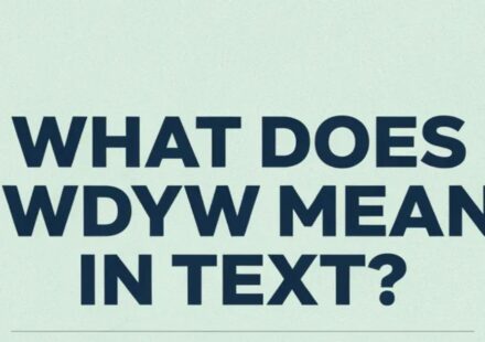 What Does WDYW Mean in Text?