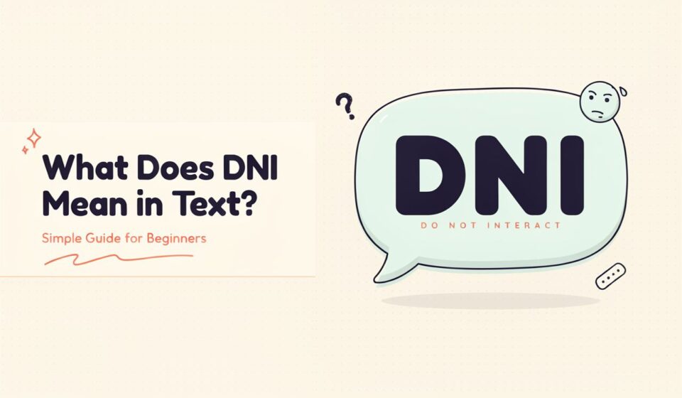 What Does DNI Mean in Text 🤔