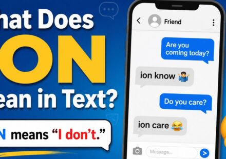 What Does ION Mean in Text?
