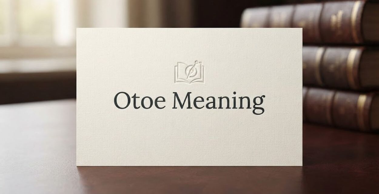 Otoe Meaning | What It Means in Text, Slang, and Other Contexts