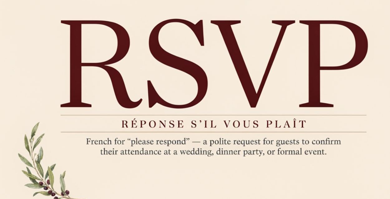 RSVP Meaning
